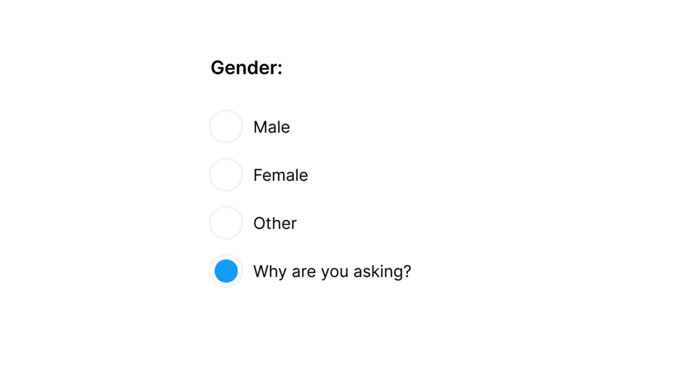 Gender on Froms