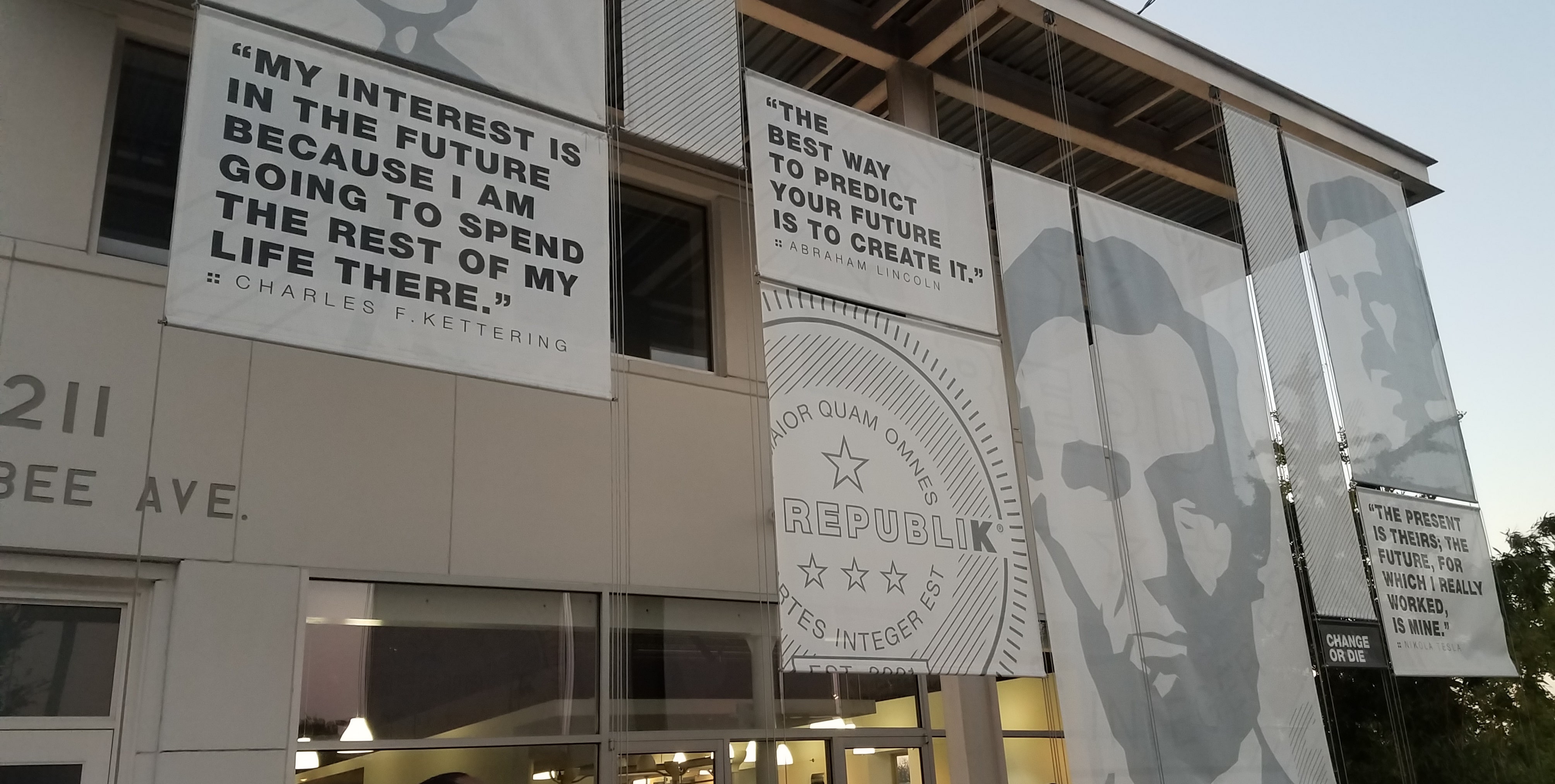 Front of The Republik building