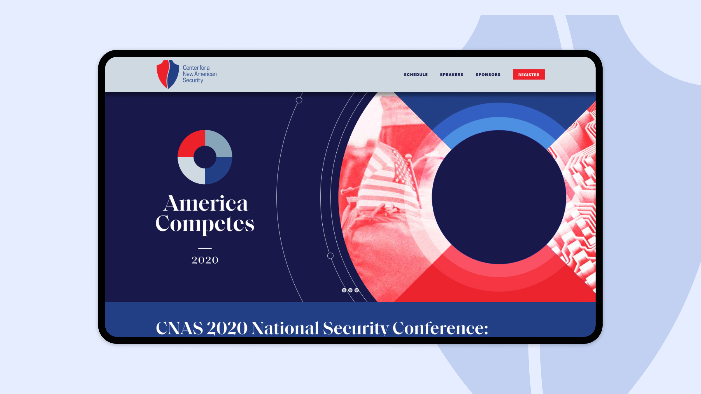 CNAS conference site homepage