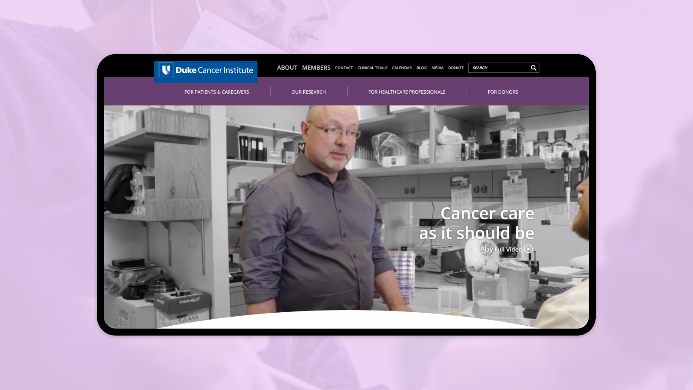 Duke Cancer Institute homepage
