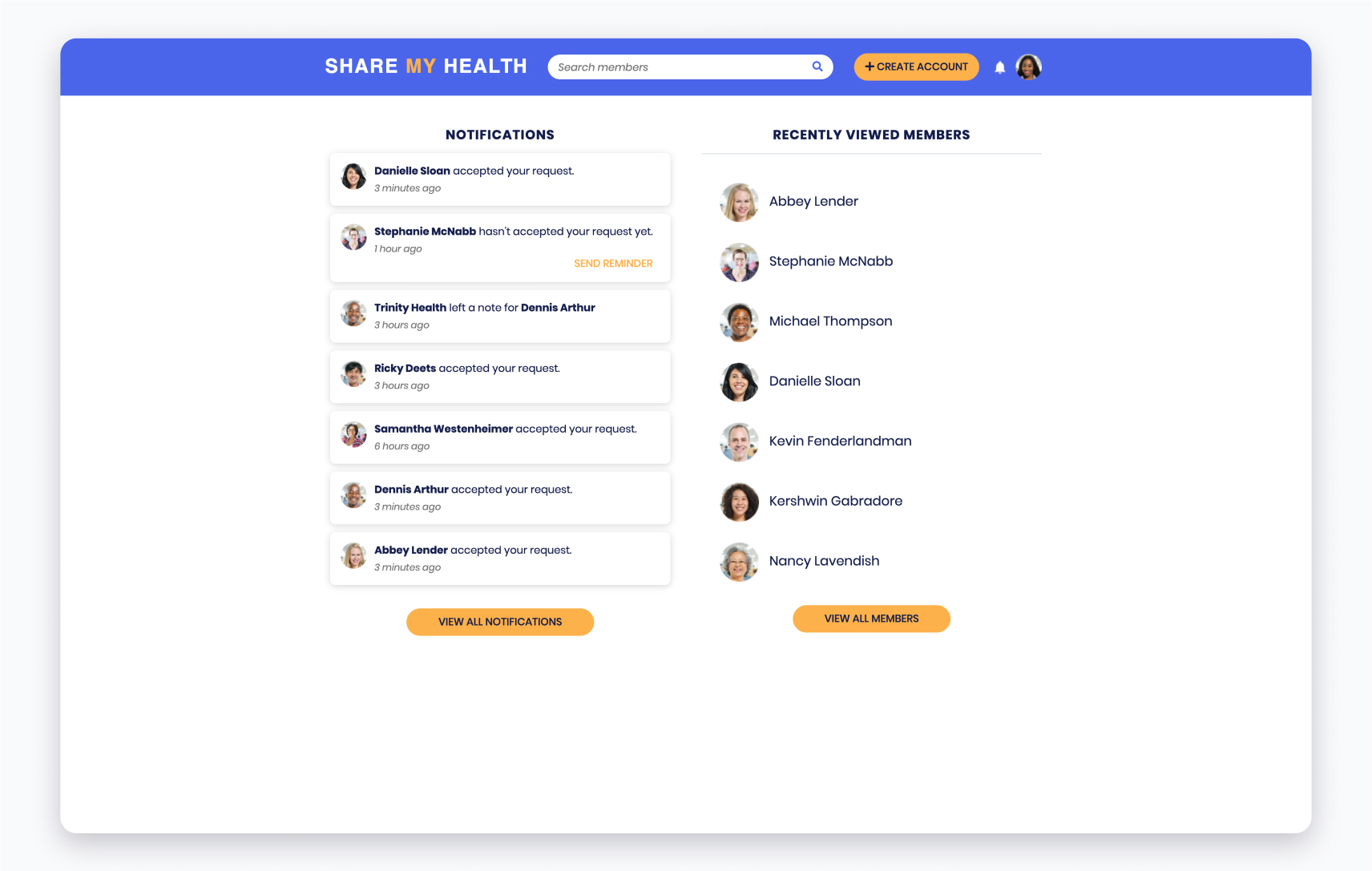 Videntity login screen