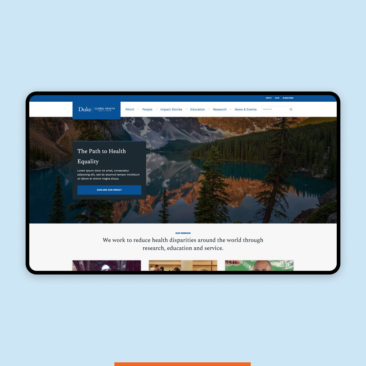 Duke Global Health Institute homepage