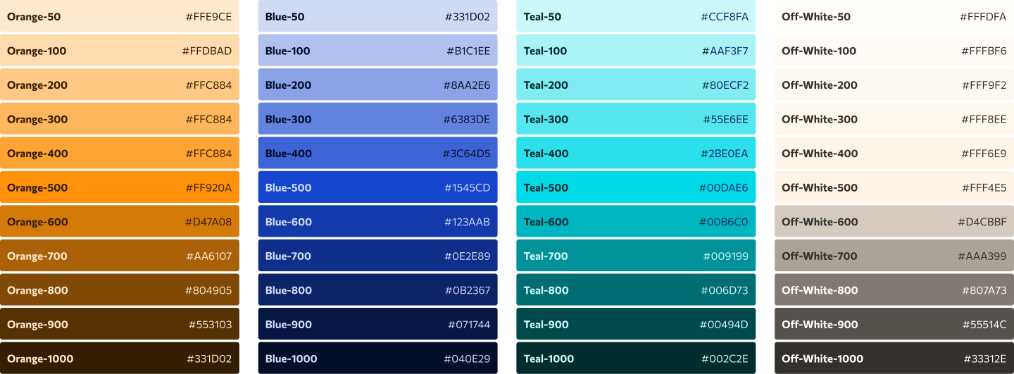 RevBoss brand color shades