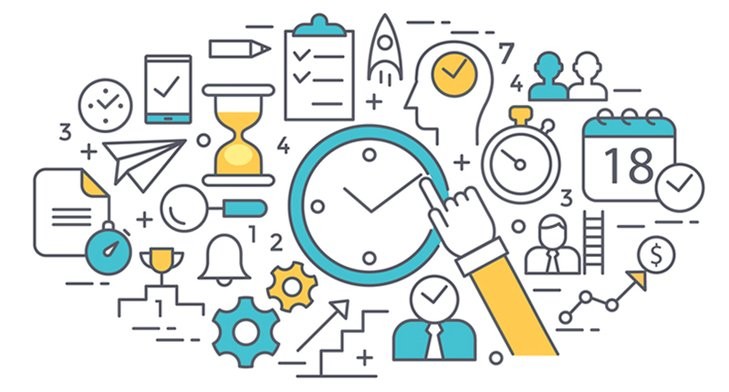 Timeline, calendar, budget inforgraphic