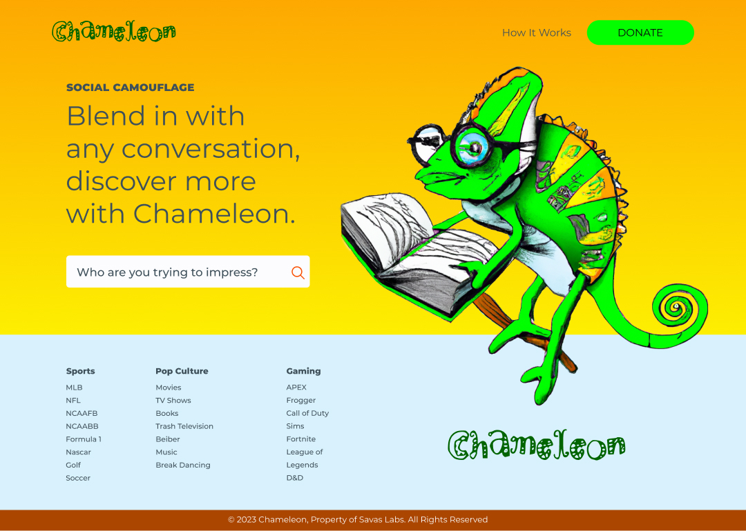 Chameleon Step #1