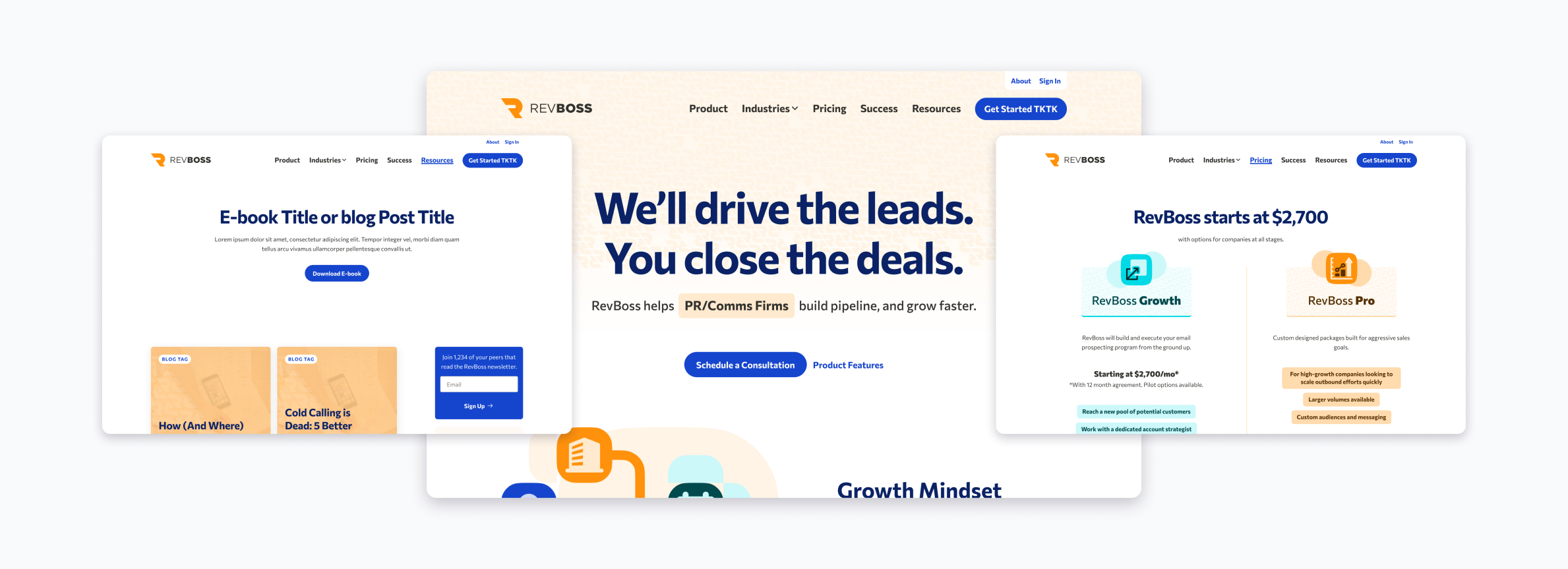 Updated webpages from the new RevBoss website