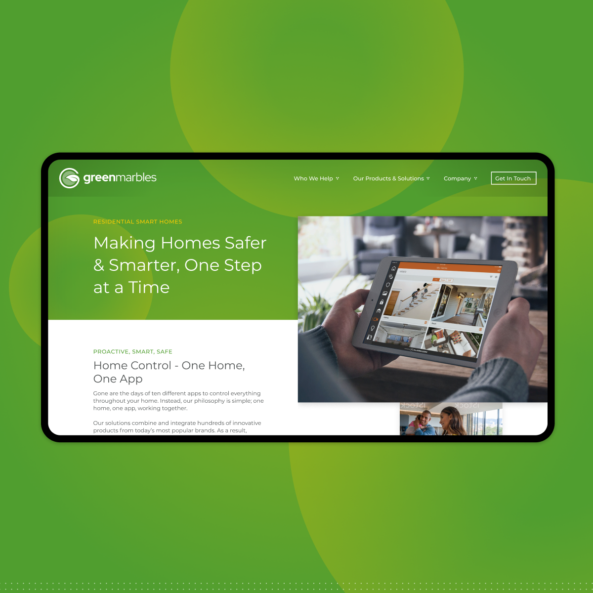 Green Marbles homepage