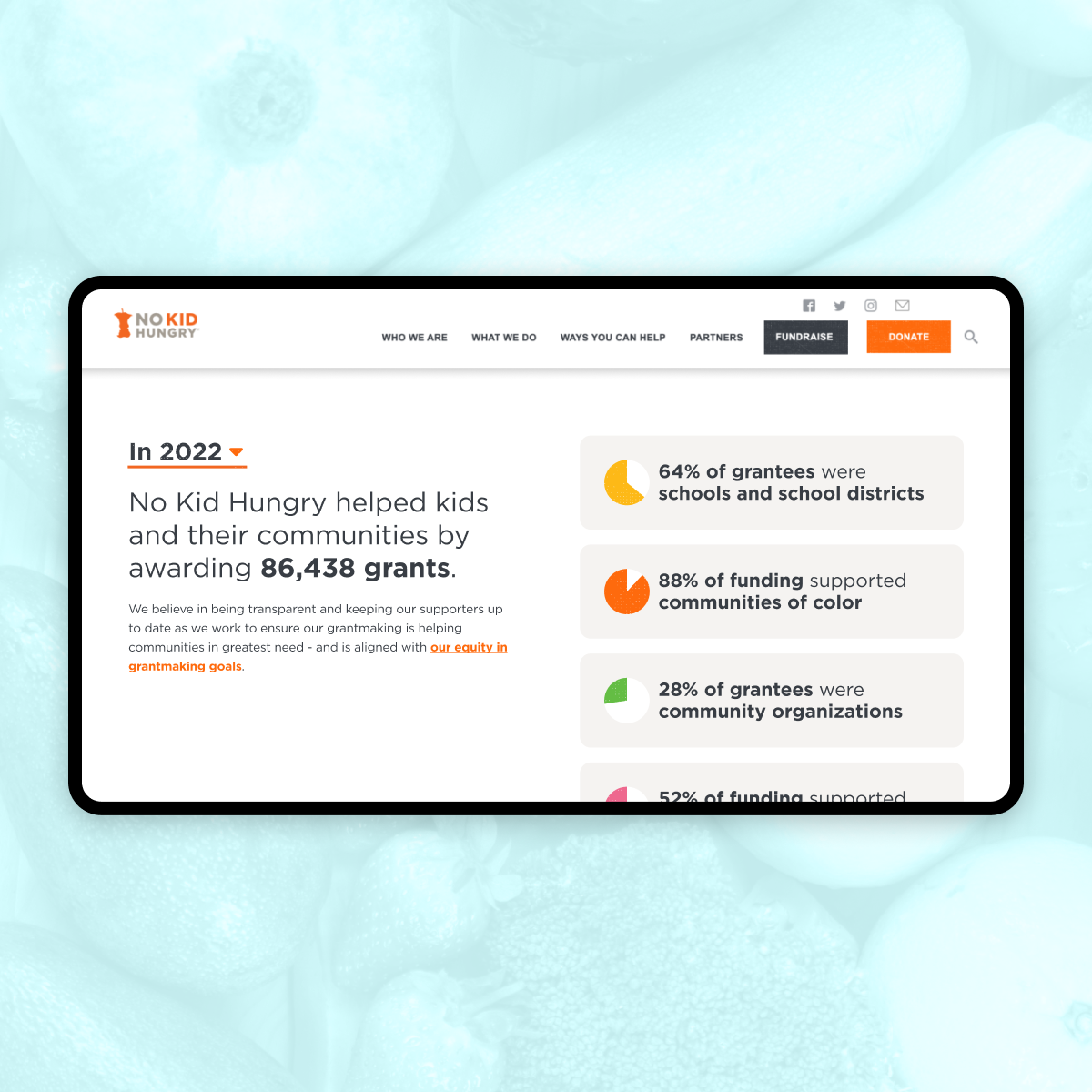 No Kid Hungry Grant Impact service page