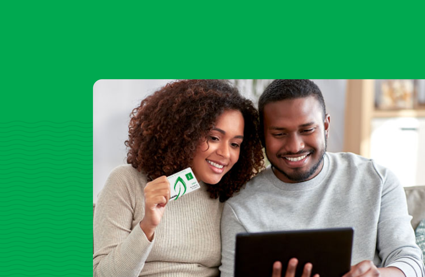 A couple happily participating in a video call