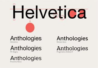 Examples of alternatives to Helvetica based on Helvetica's physical characteristics
