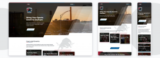 Images of the redesigned durhamncsports.com site