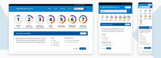 Image of the new design of the myresearchpath site