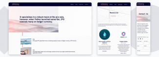 The new Inference website displayed across screens of varying width and size.