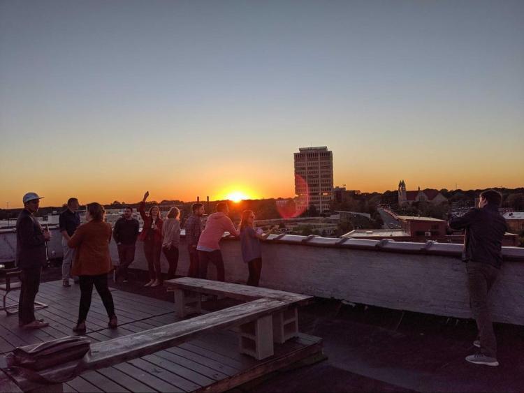 parliament sunset